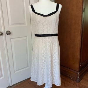 Lace sundress - LOFT petites - cream & black - 8P